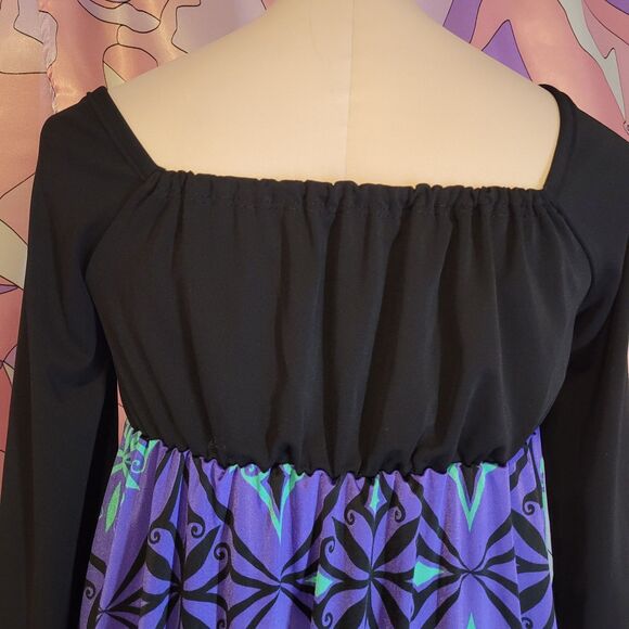 Golds Infinity Gyaru Gal Style Dress Women's Small Long Sleeve Purple Rare Japan - Picture 8 of 12